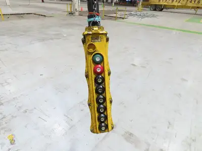 Cleveland Tramrail P&H 1 Ton Single Girder Underhung Bridge Crane 45' 10" Span