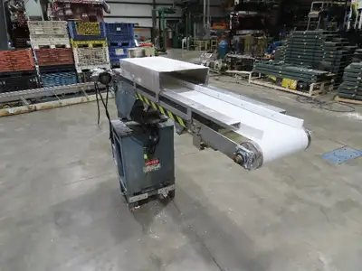 Proctor & Schwartz Hydraulic Powered Swivel Arm Feed Conveyor Food Processing