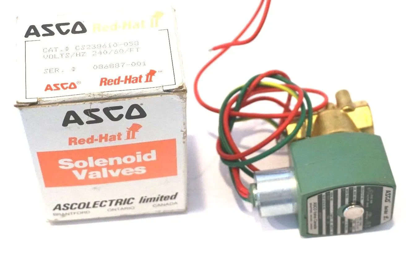 NEW ASCO CS238610-058 SOLENOID VALVE 240V, CS238610058