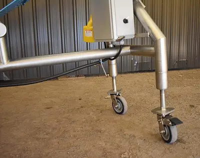 Used Belt Conveyor, 13’’ Wide X 115’’ Long, Variable Speed