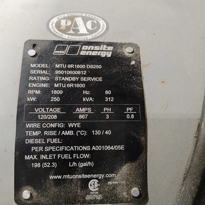 USED MTU MTU 6R1600 DS250