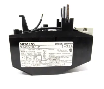 NEW SIEMENS 3UA55 001-D OVERLOAD RELAY 3UA55001D
