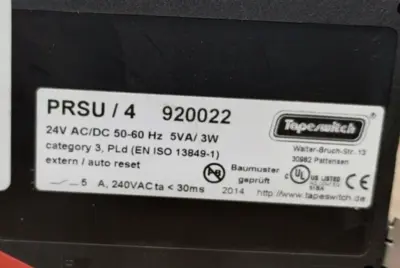 Tapeswitch PRSU/4 920022 Electrical/PLC/Automation | ESS Industrial Equipment Sales (5)