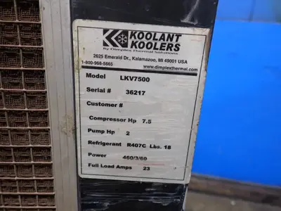 USED KOOLANT KOOLERS LKV7500