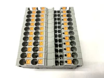 USED PHOENIX CONTACT FEED-THROUGH TERMINAL BLOCK 3211771 LOT OF 12