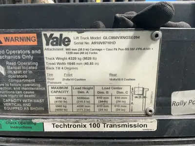 Used YALE GLC050VXNGSE094 Liquid Propane Forklifts Ohio US | HGR 24 #1323869