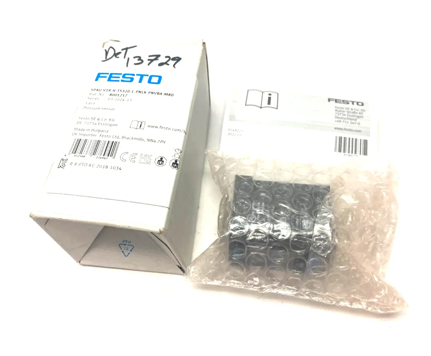 NEW FESTO DIGITAL PRESSURE SENSOR