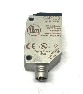 O6P303, O6P-FPKG/AS/4P | Ifm O6P303 Retro-reflective Sensor O6P-FPKG/AS/4P - Used