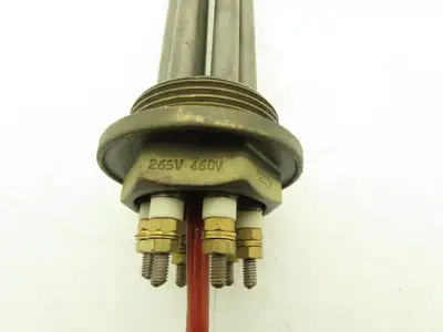 Rica Immersion Heating Element 265/460V 7200W 1.5"NPT Screw Plug 24"L Tube