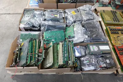 4 PALLETS OF ASSORTED PCB CIRCUIT BOARDS AND MODULES