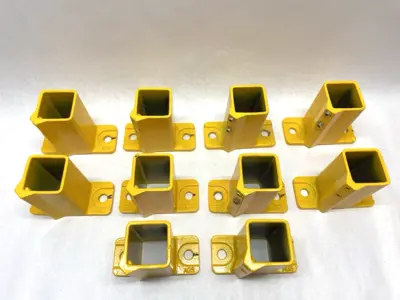 Used Auomation Guarding Systems 2 Hole Foot Bracket LOT OF 10 Robot Parts Michigan US | Maverick Industrial Sales #1391472