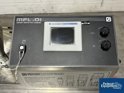 USED Vector Vector Corp. Fluidized Air Bed Dryer/Coater, Model MFL01