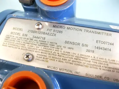 USED Micro Motion 2700 R12 DB AEZZX
