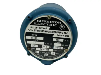 NEW SUPERIOR ELECTRIC SS400 STEPPER MOTOR 72RPM 120V 50/60HZ