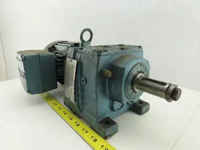 Sew Eurodrive R37DT71C4TFIS 1/3HP Motor 230/460V 3Ph W/44.81:1 Inline Gearbox