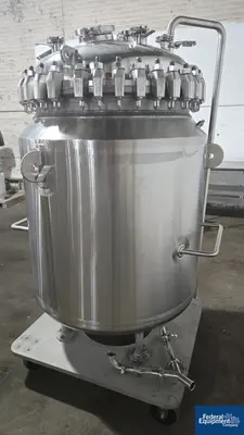 USED Pfaudler 600 Liter Pfaudler Glass Lined Receiver Tank, 50#