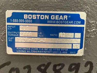 New | in-Stock BOSTON GEAR 732A-40E-J Speed Reducers | Surplus Asset Holdings #1204302
