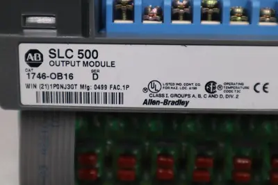 Allen Bradley 1746-OB16 Ser. D SLC 500 16-Point DC Output Module STOCK K-103-D
