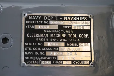 USED 1968 CLEEREMAN DC25