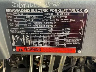 Used 2020 RAYMOND 4460C30 3-Wheel Sit down Electric Counterbalance Forklifts Illinois US | Somerset Equipment Sales #1546230