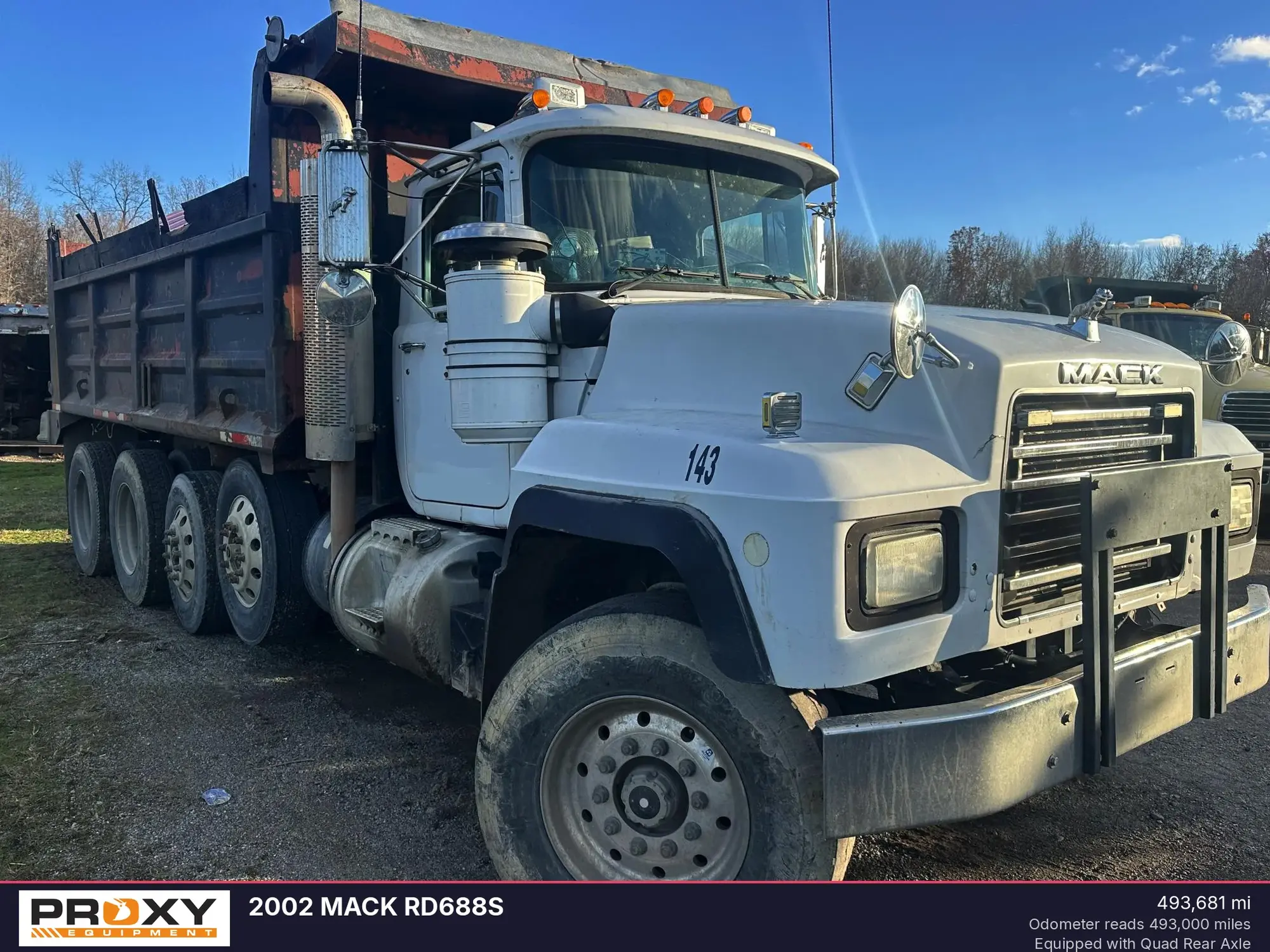 Used 2002 MACK RD688S Dump trucks Ohio US | Proxy Equipment #1380926