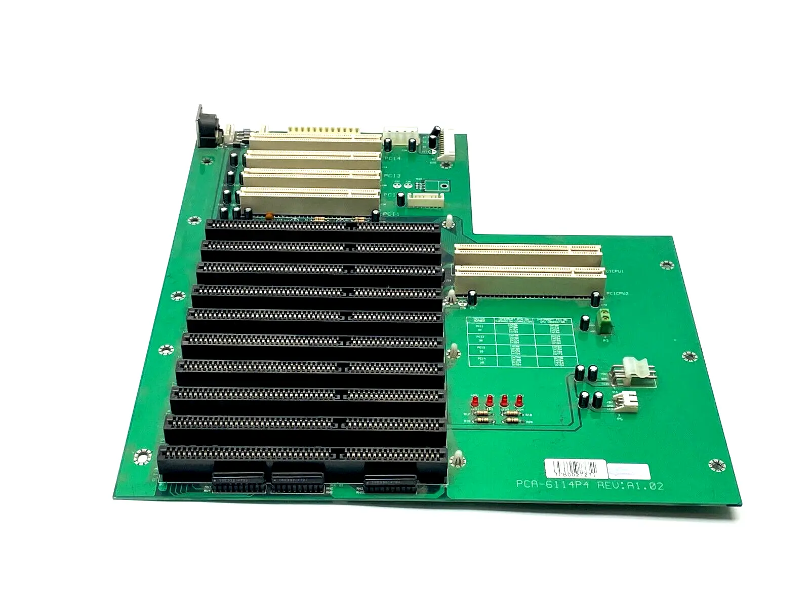 PCA-6114P4 | Advantech  Rev. A1.02 Passive Backplane Board 14-Slot ISA/PCI/PICMG - Used