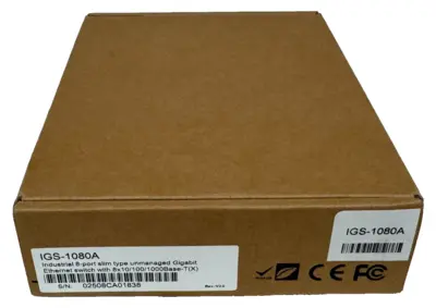 NEW ORING IGS-1080A ETHERNET SWITCH 8-PORT 12-48VDC