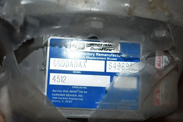 Used Gardner Denver 4512 GGDDADAX Blowers Minnesota US | Peak Machinery, Inc. #286138
