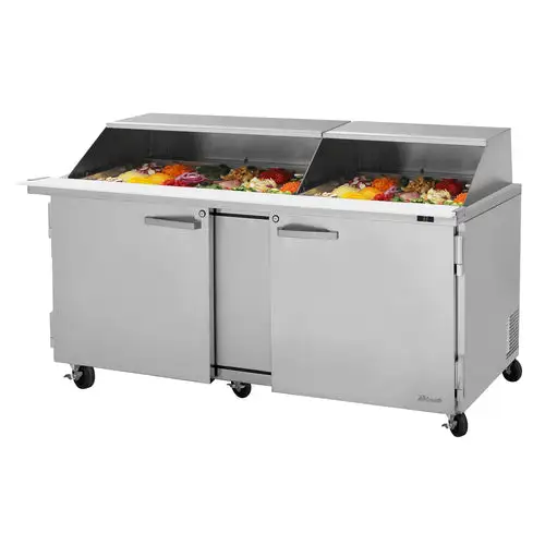 Turbo Air PST-72-30-N-SL 72 5/8" PRO Series Mega Top Sandwich/Salad Prep Table w/ Refrigerated Base, 115v