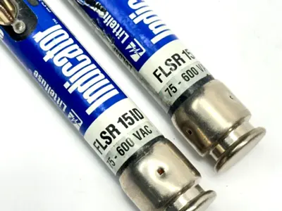 FLSR-15-ID,FLSR15ID | Littlefuse FLSR 15 ID Indicator Time Delay Fuse Class RK5 15A 600VAC LOT OF 2 - Used