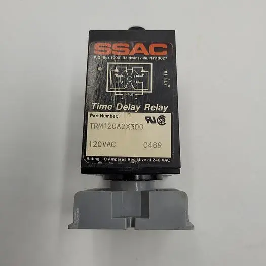 Used SSAC SSAC TIME DELAY RELAY TRM120A2X300  0489 Relays & Switches | ND Industrial Surplus #1218816
