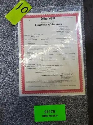 Used STARRETT _UNKNOWN_ Granite Surface Plates Pennsylvania US | Hildebrand Machinery Co. #1485878