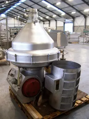 Alfa-Laval MRPX 418 HGV-74C cold milk separator, 316SS.