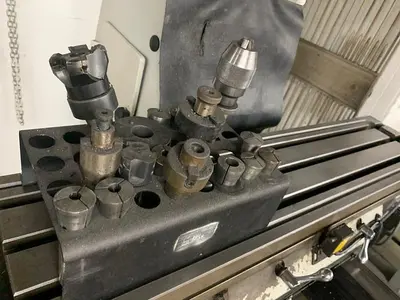 Acra AM2V 3HP Variable Speed Vertical Milling Machine – Power Feed, DRO, Tooling, New 1996!