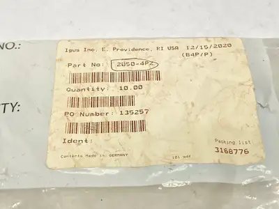 2050-4PZ | Igus  Energy Chain Mounting Bracket Female End LOT OF 4 - New Other