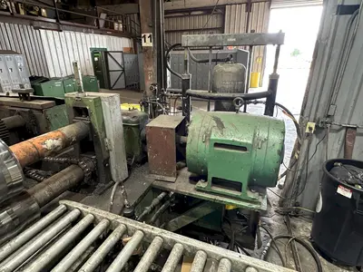 15 STAND  X 3" ARBOR  X 50" PEARSON LOC SEAM ROLL FORMING PANEL MILL. STOCK # 0663325