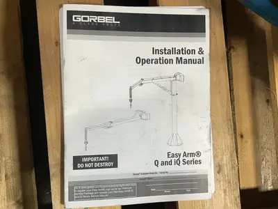 Used GORBEL GFORCE Q Material Handling (misc) Ohio US | HGR 24 #1418569