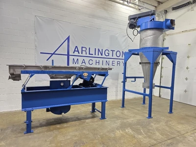 24" Wide X 108" L Witte Fluid Bed Dryer / Classifier With Cyclone