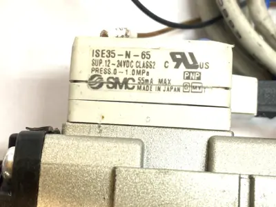 Used SMC Filter Regulator w/ ISE35-N-65 Digital Pressure Switch PNP Air Pressure Regulators Michigan US | Maverick Industrial Sales #1389874