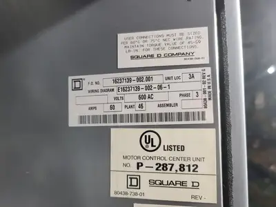 USED SQUARE D MODEL 6
