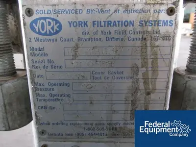 USED York-Shipley 8" YORK BASKET FILTER, S/S, 150#