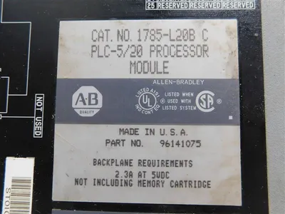 USED ALLEN BRADLEY 1785-L20B