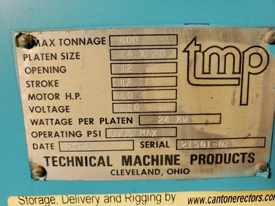 French Oil TMP 400 Ton Hydraulic Press