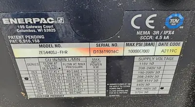 USED 2019 ENERPAC ZE5440SJ-FHR