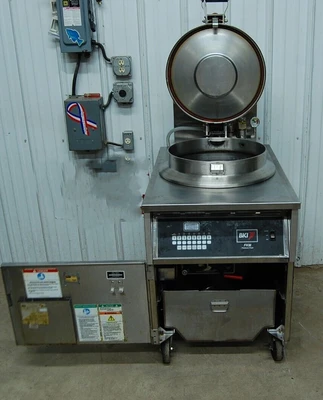 142-0122 BKI FKM-FC 75 LB. High Volume Electric Chicken Pressure Fryer w/ Filter