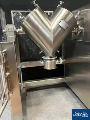 USED Gemco 2 CU FT Gemco Twin Shell Vacuum Dryer, 316 S/S