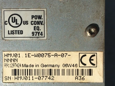 USED REXTROTH HMV01.1E-W0075 (7)-