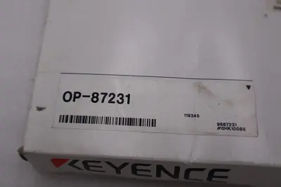 New Keyence OP-87231 ETHERNET CABLE NFPA79 COMPATIBLE M12 MALE 4 PIN STK H649A