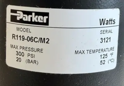 NEW PARKER R119-06C/M2 AIR REGULATOR 3/4" R11906CM2