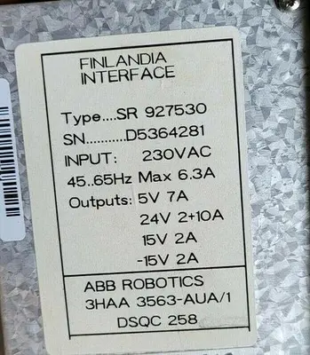 USED ABB ROBOTICS 3HAA 3563-AUA/1